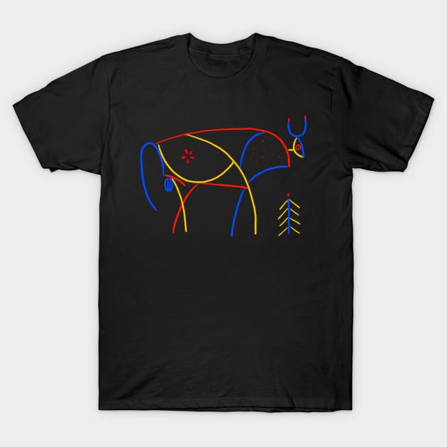 Picasso bull T-Shirt by Daria Kusto